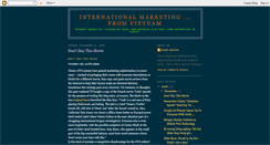 Desktop Screenshot of internationalmarketingfromvietnam.blogspot.com