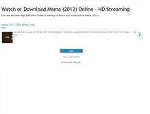 Tablet Screenshot of mama2013hdstreaming.blogspot.com