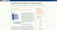 Desktop Screenshot of onlinematernityclothes.blogspot.com