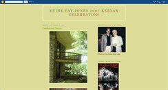 Desktop Screenshot of fayjonescelebration.blogspot.com