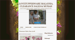 Desktop Screenshot of lovetupperware.blogspot.com