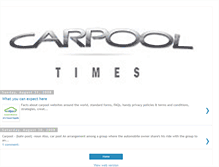 Tablet Screenshot of carpooltimes.blogspot.com