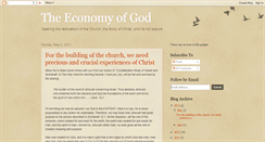 Desktop Screenshot of economyofgod.blogspot.com