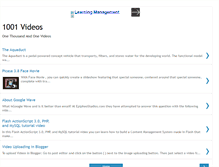 Tablet Screenshot of 1001-videos.blogspot.com