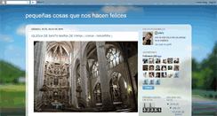 Desktop Screenshot of pequeascosasquenoshacenfelices.blogspot.com