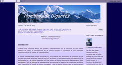 Desktop Screenshot of hombrosdegigantes.blogspot.com