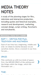 Mobile Screenshot of mediatheorynotes.blogspot.com