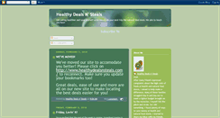 Desktop Screenshot of healthydeals.blogspot.com