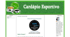 Desktop Screenshot of cardapioesportivo.blogspot.com