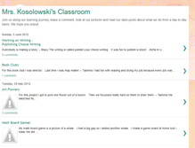 Tablet Screenshot of mrskosolowskisclassroom.blogspot.com