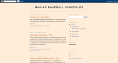 Desktop Screenshot of makingbaseballschedules.blogspot.com