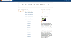 Desktop Screenshot of elorigendelasespeciesnovela.blogspot.com