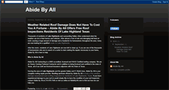 Desktop Screenshot of abidebyall.blogspot.com