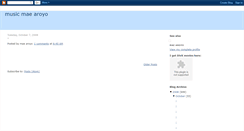 Desktop Screenshot of musicmaearoyo.blogspot.com