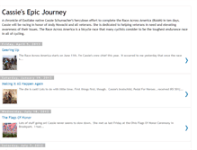 Tablet Screenshot of cassiesepicjourney.blogspot.com
