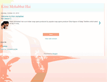 Tablet Screenshot of kitnimohabbathai2.blogspot.com