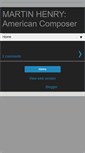Mobile Screenshot of martinhenryamericancomposer.blogspot.com