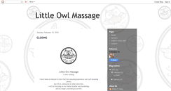 Desktop Screenshot of littleowlmassage.blogspot.com