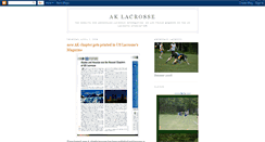 Desktop Screenshot of aklacrosse.blogspot.com