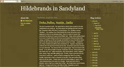 Desktop Screenshot of hildebrandsinsandyland.blogspot.com