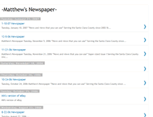 Tablet Screenshot of matthewsnewspaper.blogspot.com