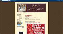 Desktop Screenshot of becsscrapspace.blogspot.com