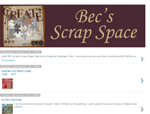 Tablet Screenshot of becsscrapspace.blogspot.com