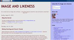 Desktop Screenshot of imageandlikeness.blogspot.com