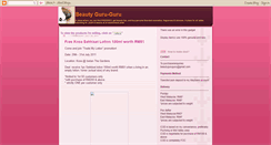 Desktop Screenshot of beautyguruguru.blogspot.com
