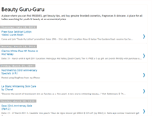Tablet Screenshot of beautyguruguru.blogspot.com