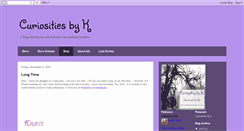 Desktop Screenshot of curiositiesbyk.blogspot.com