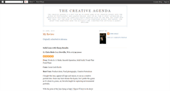 Desktop Screenshot of creativeagenda.blogspot.com