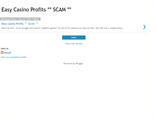 Tablet Screenshot of easycasinoprofits.blogspot.com