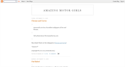 Desktop Screenshot of amazingmotorgirls.blogspot.com
