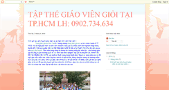 Desktop Screenshot of giaoviengioitphcm.blogspot.com