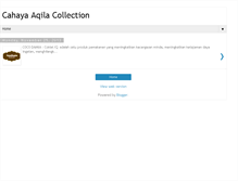 Tablet Screenshot of cahaya-aqila-collection.blogspot.com