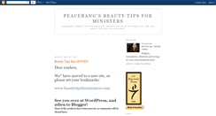 Desktop Screenshot of beautytipsforministers.blogspot.com