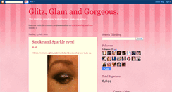 Desktop Screenshot of glitzglamgorgeous.blogspot.com