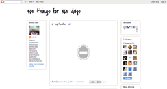Desktop Screenshot of 365thingsfor365days.blogspot.com