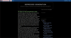 Desktop Screenshot of depressedgeneration.blogspot.com