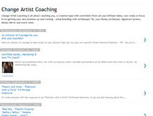 Tablet Screenshot of changeartistcoaching.blogspot.com