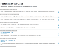 Tablet Screenshot of footprintsinthecloud.blogspot.com