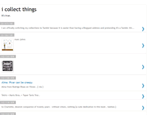 Tablet Screenshot of icollectthings.blogspot.com