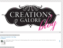 Tablet Screenshot of creationsgaloreblog.blogspot.com