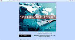 Desktop Screenshot of cestujemelevne.blogspot.com