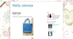 Desktop Screenshot of nadyustvarja.blogspot.com