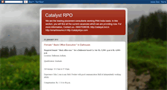 Desktop Screenshot of catalystconsultingservices.blogspot.com