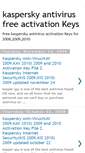 Mobile Screenshot of kaspersky-freeactivation.blogspot.com