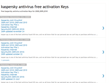 Tablet Screenshot of kaspersky-freeactivation.blogspot.com