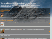 Tablet Screenshot of hansenfoods.blogspot.com